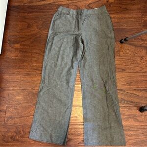 Chicos dark Gray. linen/rayon blend pan